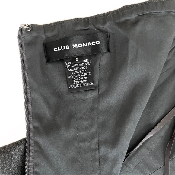 CLUB Monaco Wool Strapless Dress - Picture 9 of 15